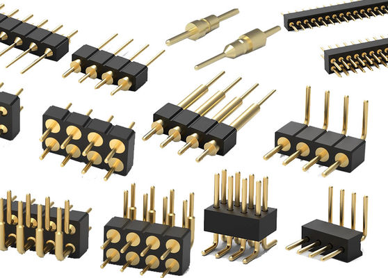 1.27mm 2.0mm 2.54mm cabeçalho de alfinete redondo conector de PCB cabeçalho de alfinete mecanizado tipo SMT
