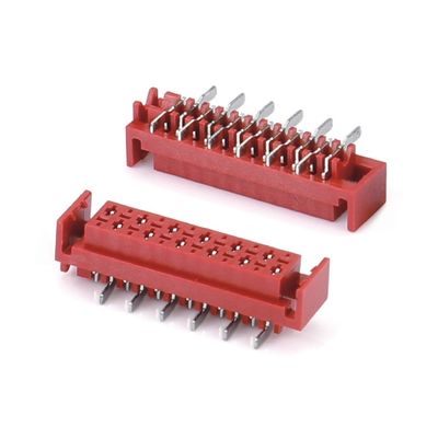 1.27mm Red IDC Socket Micro Match IDC 4/6/8/10/12/16/20/24 pin SMT Conector Feminino