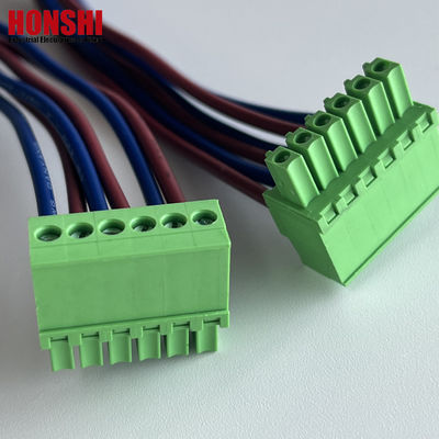 3.5mm Fêmea Plug-in Terminal Bloco de fios e cabos de montagem Fabricante cabos de arnês