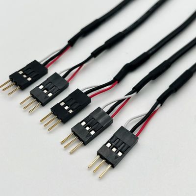 Custom 2.54mm Dupont Line Homem Mulher Jumper Arnês Dupont Cabo 15cm Preto